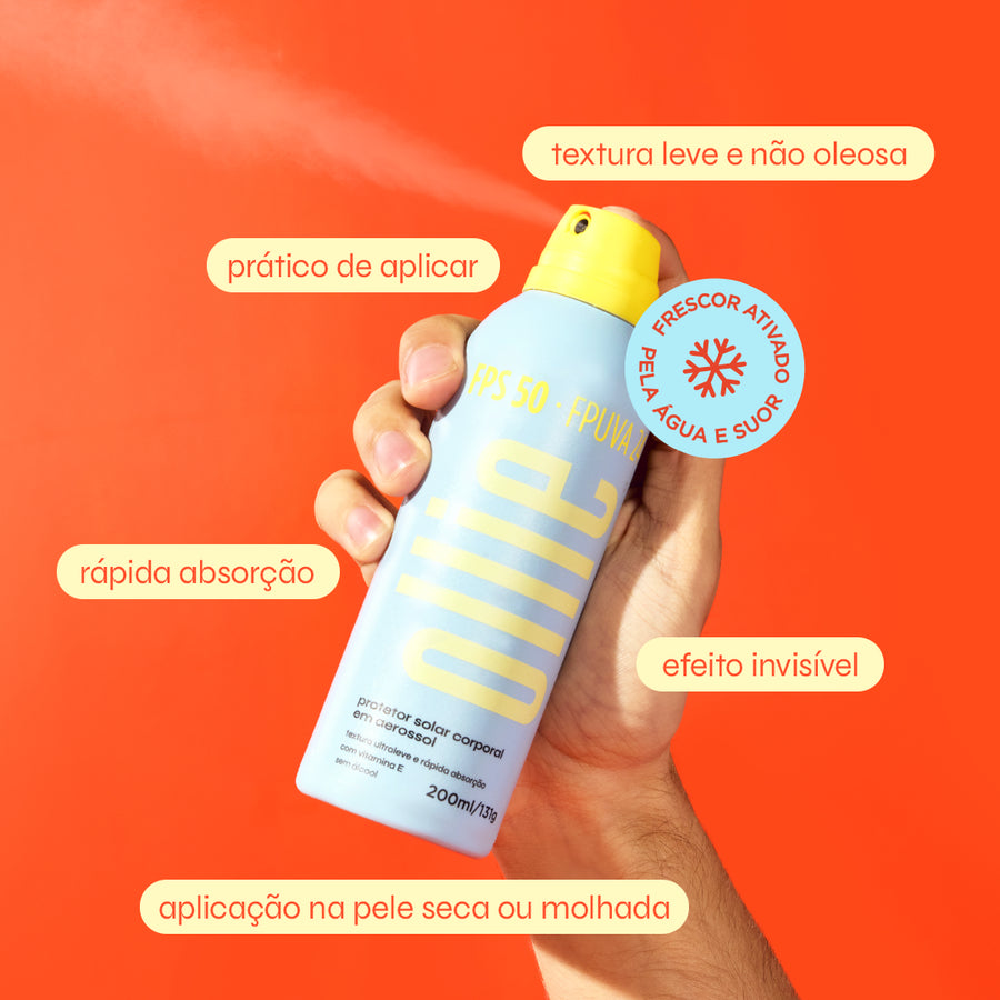 Protetor Solar Corporal em Aerossol FPS 50
