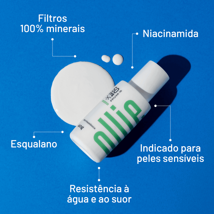 Protetor Solar Mineral Fluido FPS 50 FPUVA 16 | meuollie