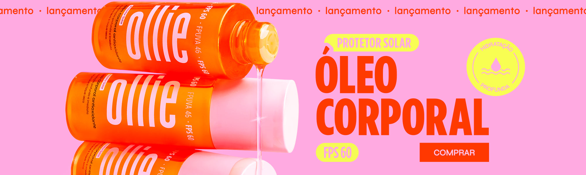 Produtos Ollie para proteção solar - meuollie
