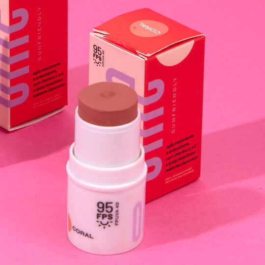 Bastão 3 em 1 Ollie Blush Batom e Sombra FPS 95 16