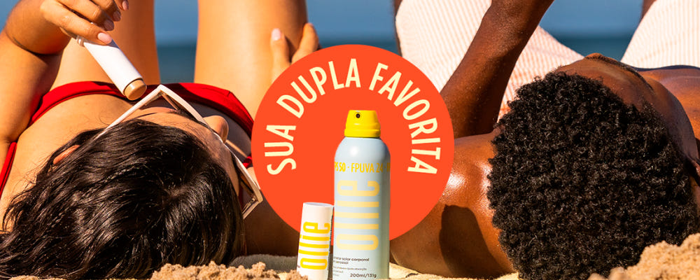 Produtos Ollie para proteção solar - meuollie