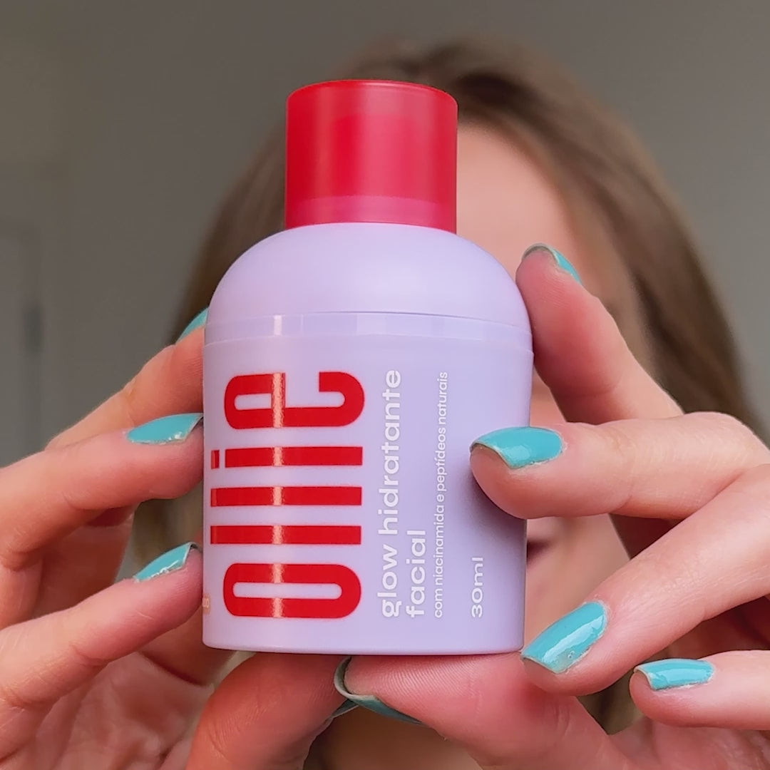 Blush, batom e sombra e muito glow